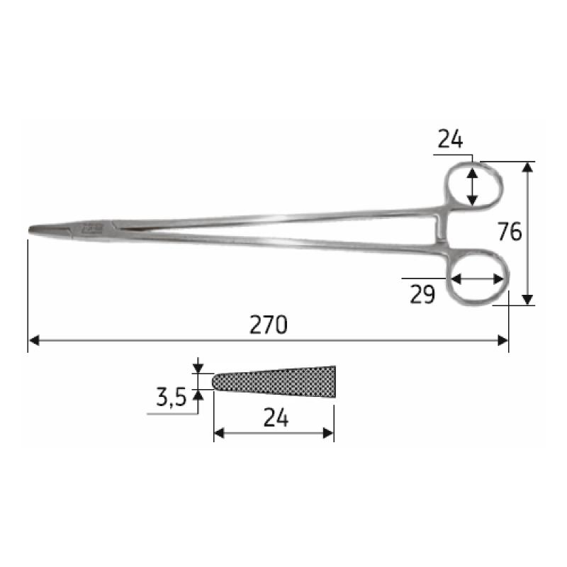 Голкотримач Wangensteen, 27 cм, J-24-026, Surgicon